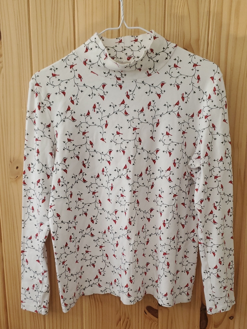 Vintage Croft & Barrow White Mock Turtleneck 90s